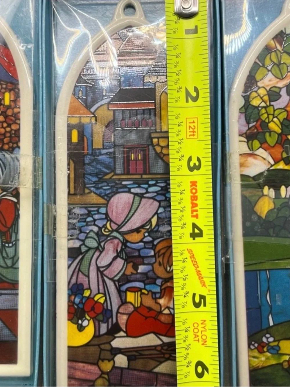 Enesco Precious Moments Collectors Club 6” Church Window Ornaments 1989 Japan